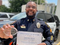Sgt. Isaac Graham Named Staff Educator of the Quarter at MD Anderson