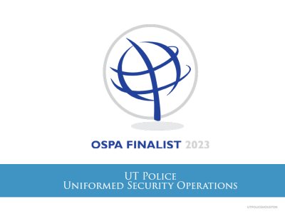Uniformed Security Operations Team Named Finalist