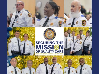 Photo collage of Uniformed Security Officers