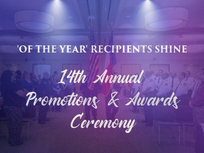 Spotlight shining on 14th Annual Promotions and Awards Ceremony words