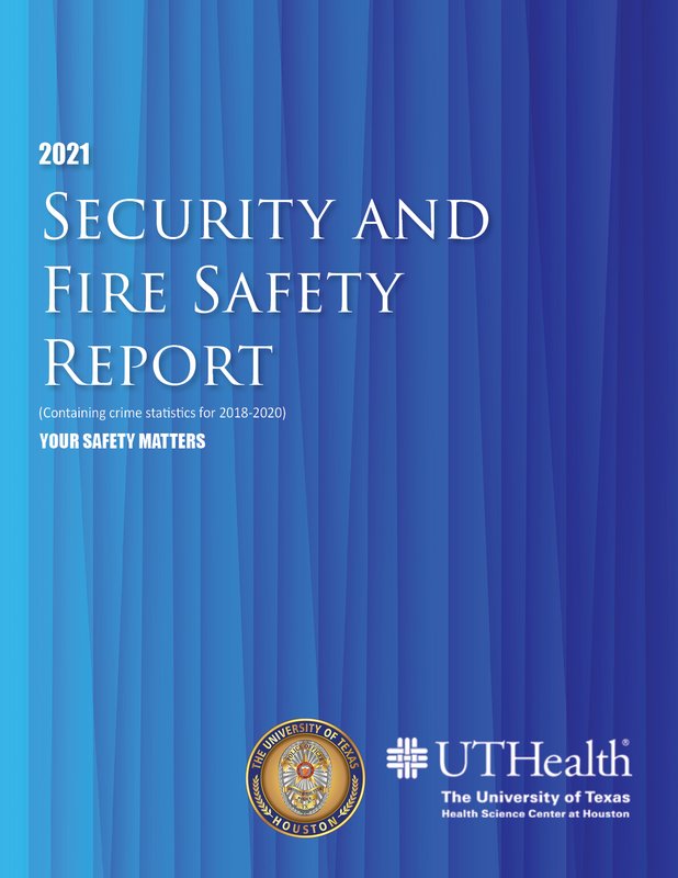 2021 UTHealth Security and Fire Safety Report Cover Page